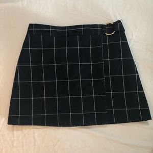 Navy blue skirt with gold detail